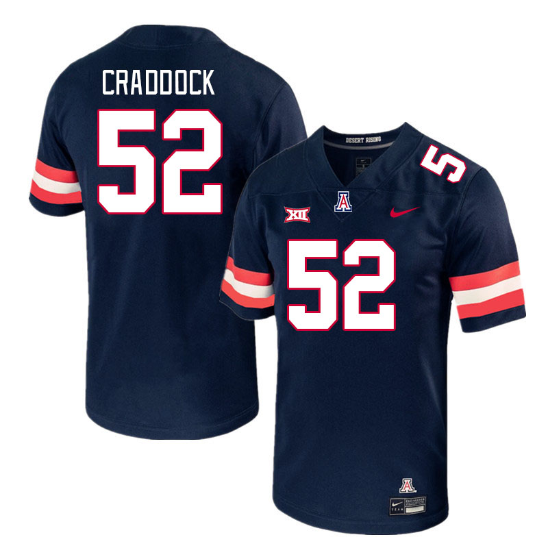 Men #52 Brandon Craddock Arizona Wildcats Big 12 Conference College Football Jerseys Stitched-Navy